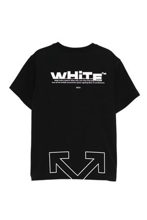 tshirt in cotone nero OFF WHITE KIDS | OBAA002F25JER0021001